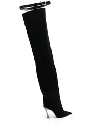 Thierry Mugler Overknee-Stiefel 100mm Schwarz