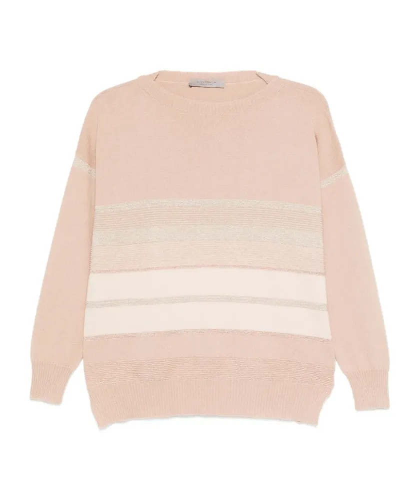 D.EXTERIOR Gestreifter Pullover - Nude Nude