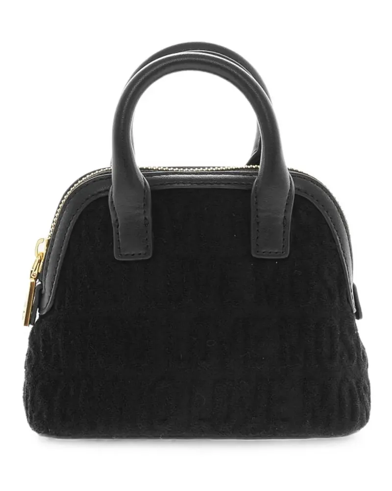 Moschino logo-embossed mini bag - Schwarz Schwarz