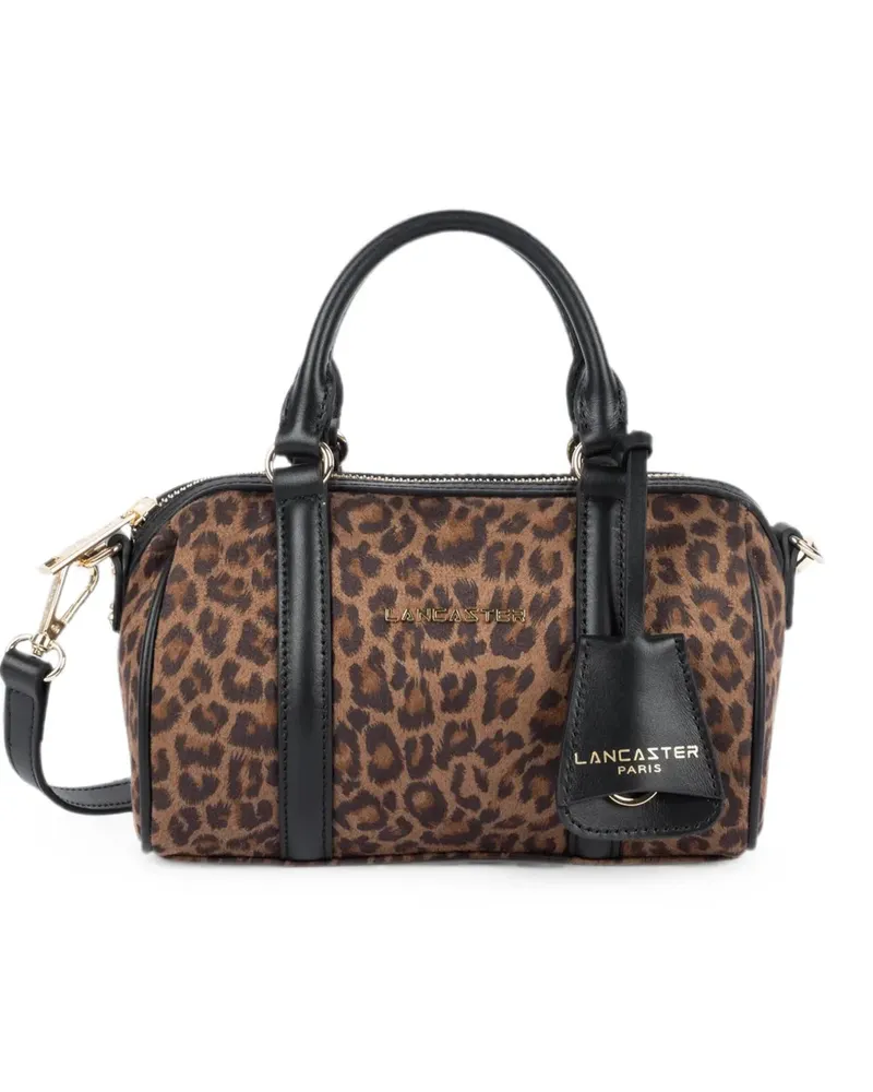 Lancaster leopard-print logo-detail shoulder bag - Braun Braun