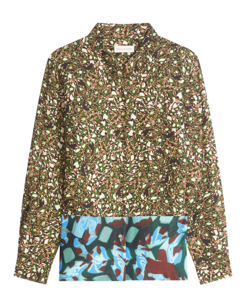 Dries van Noten Lockeres Hemd - Grün Grün