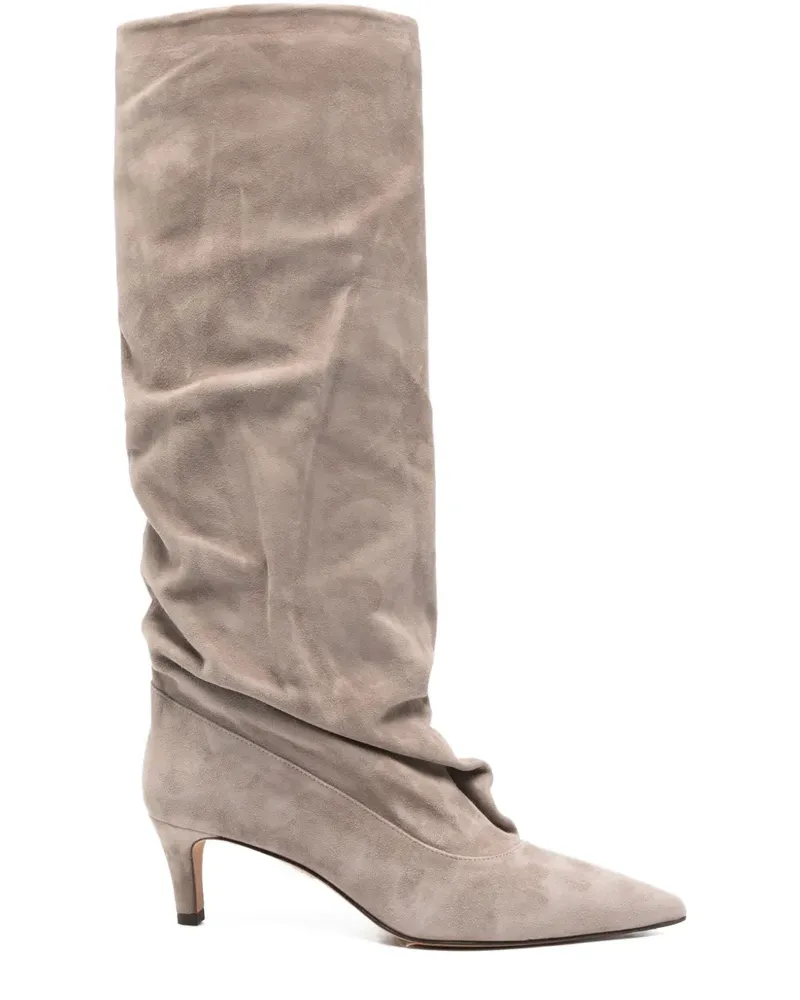 The Seller Stiefeletten aus Wildleder 60mm - Grau Grau
