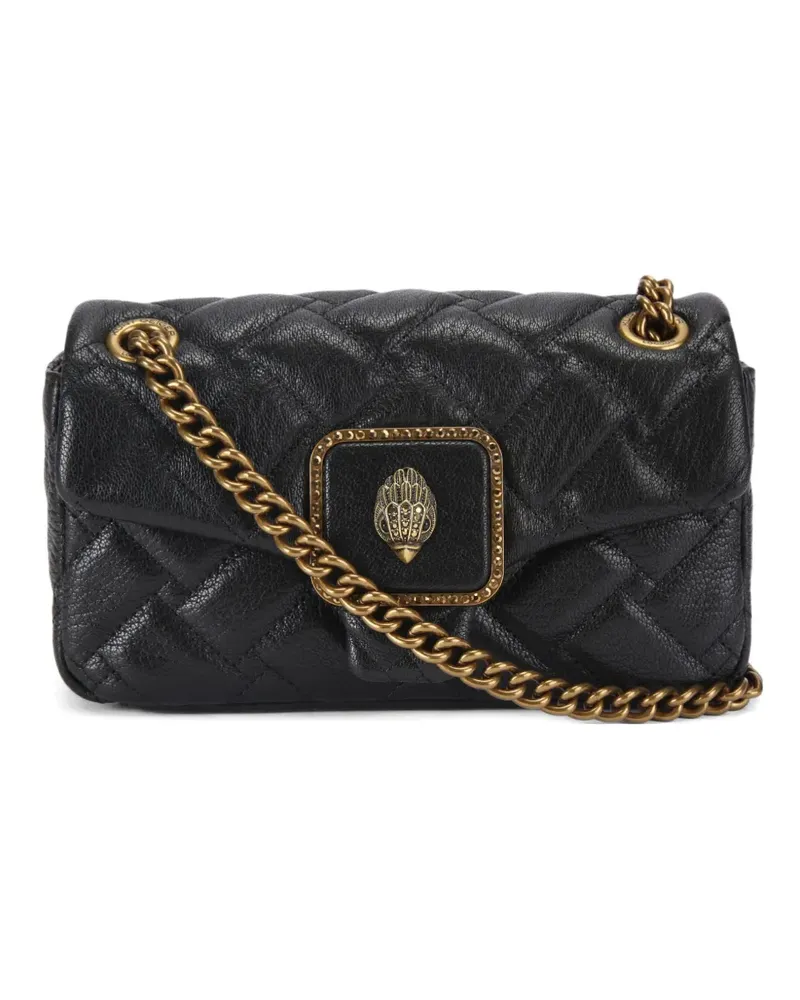 Kurt Geiger Mini Pamlico Schultertasche mit gestepptem Adler - Schwarz Schwarz