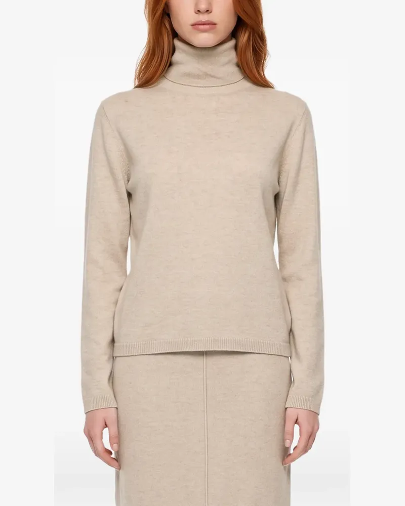 Antonelli Firenze Baviera roll-neck ribbed-trim sweater - Nude Nude