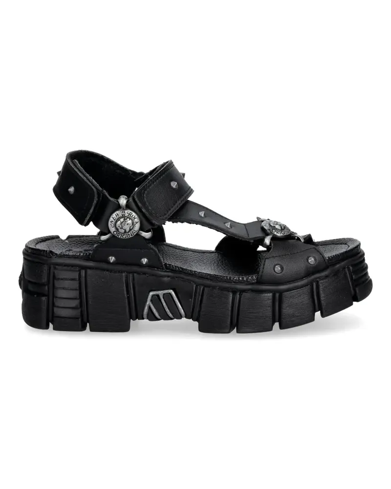 New Rock stud-embellished chunky-sole sandals - Schwarz Schwarz
