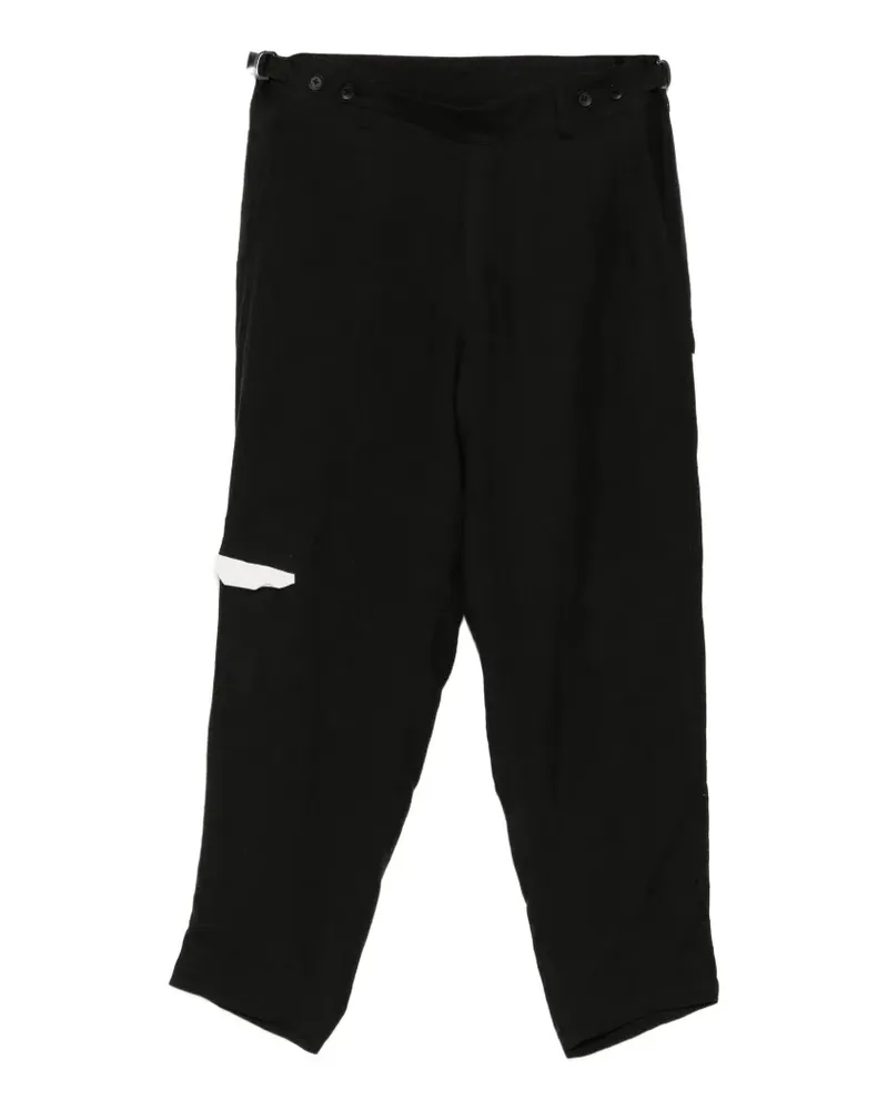Yohji Yamamoto A-Deco Gurkha Hose - Schwarz Schwarz