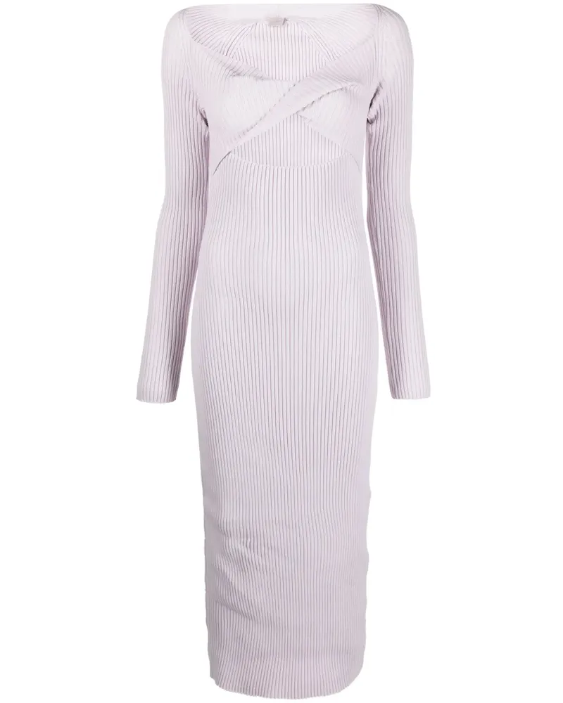 MRZ Strickkleid mit Cut-Out - Violett Violett