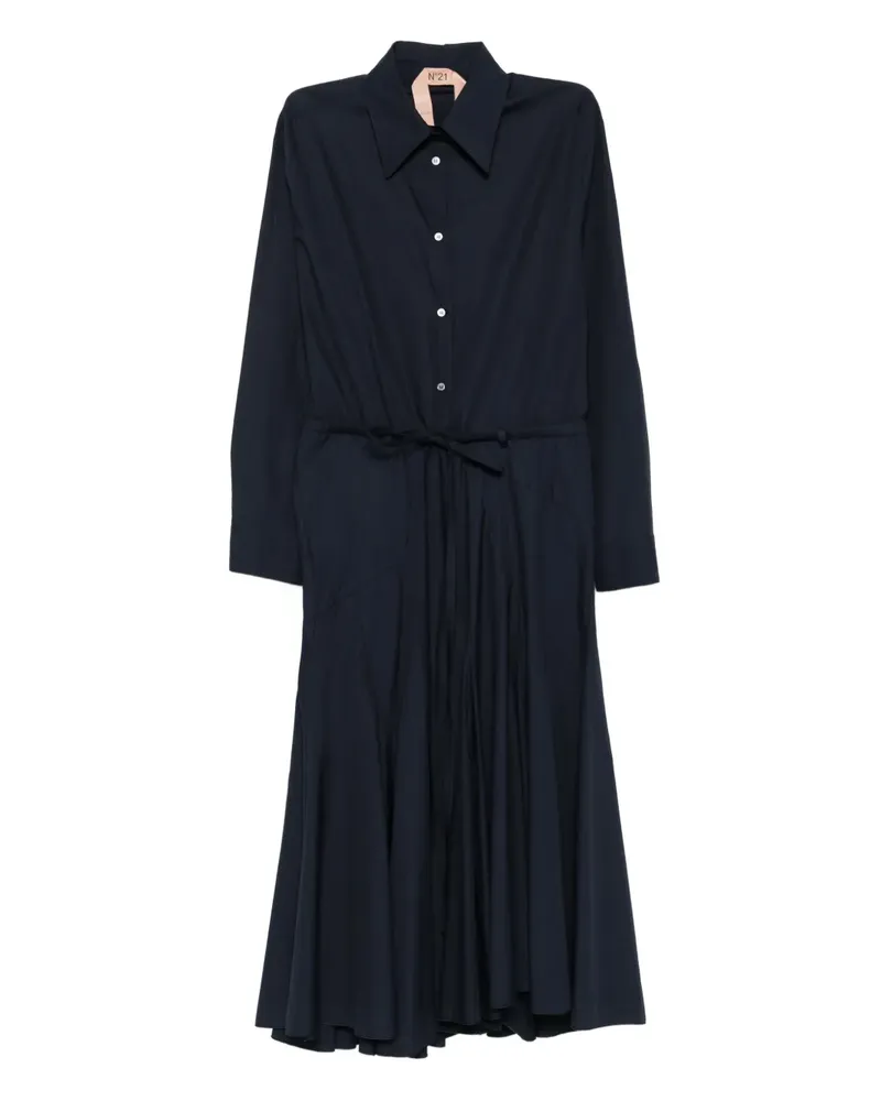 N° 21 Ausgestelltes Kleid mit Knöpfen - Blau Blau