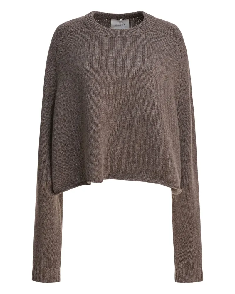 Lisa Yang Cropped-Kaschmirpullover - Grau Grau