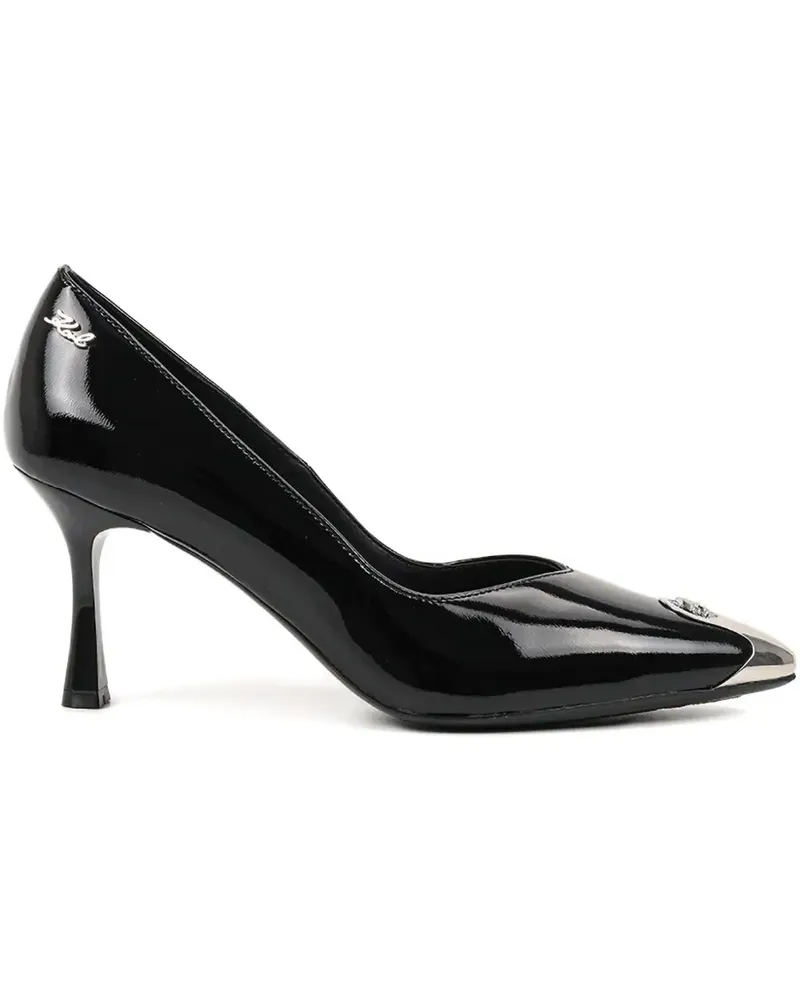Karl Lagerfeld Metallic-Pumps - Schwarz Schwarz