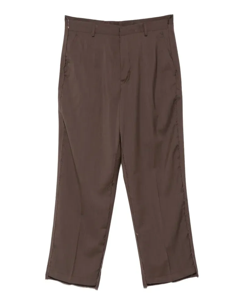 Costumein Allen frayed-edge trousers - Braun Braun