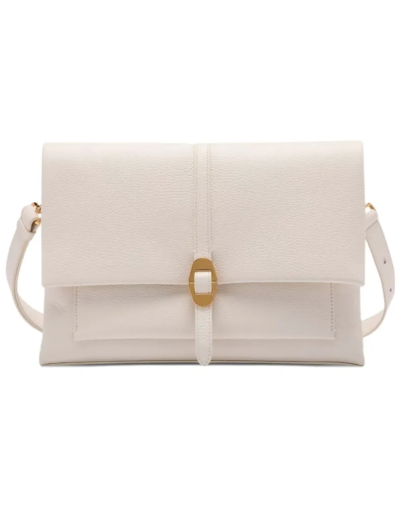 Coccinelle dorian buckle shoulder bag - Weiß Weiß