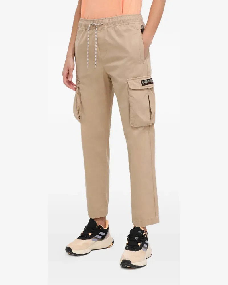 Napapijri cotton cargo trousers - Nude Nude
