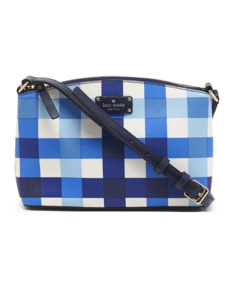 Kate Spade Millie Umhängetasche mit Vichy-Karo - Blau Blau
