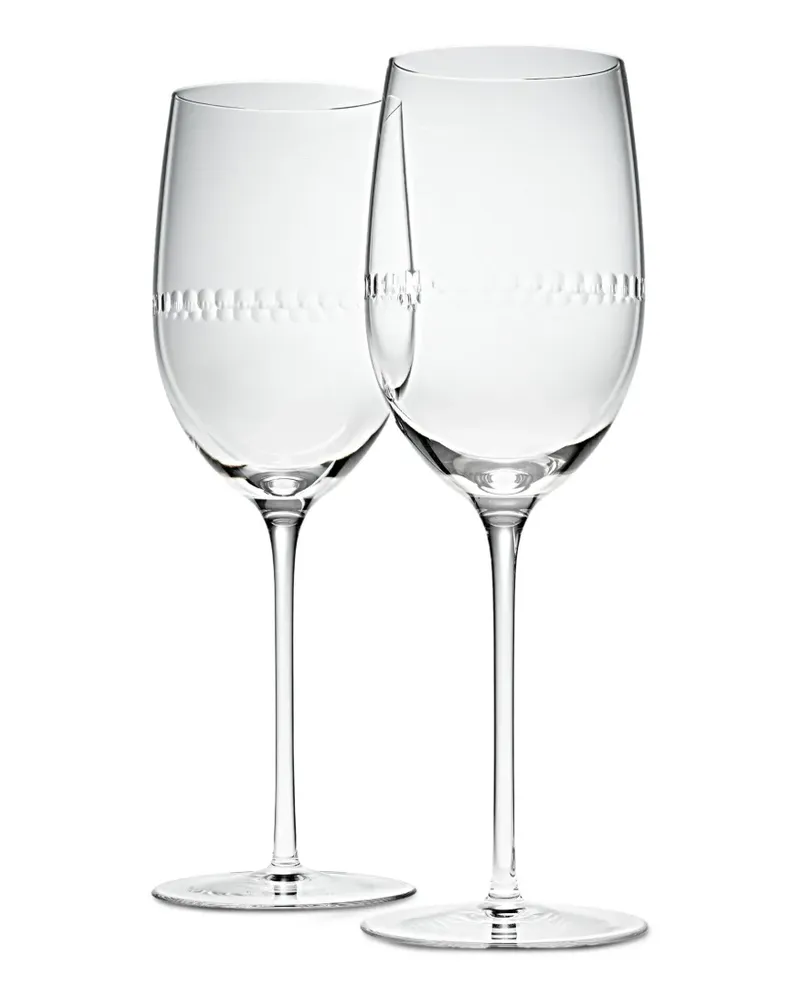 Christofle Perles Wassergläser (2er-Set) - Weiß Weiß