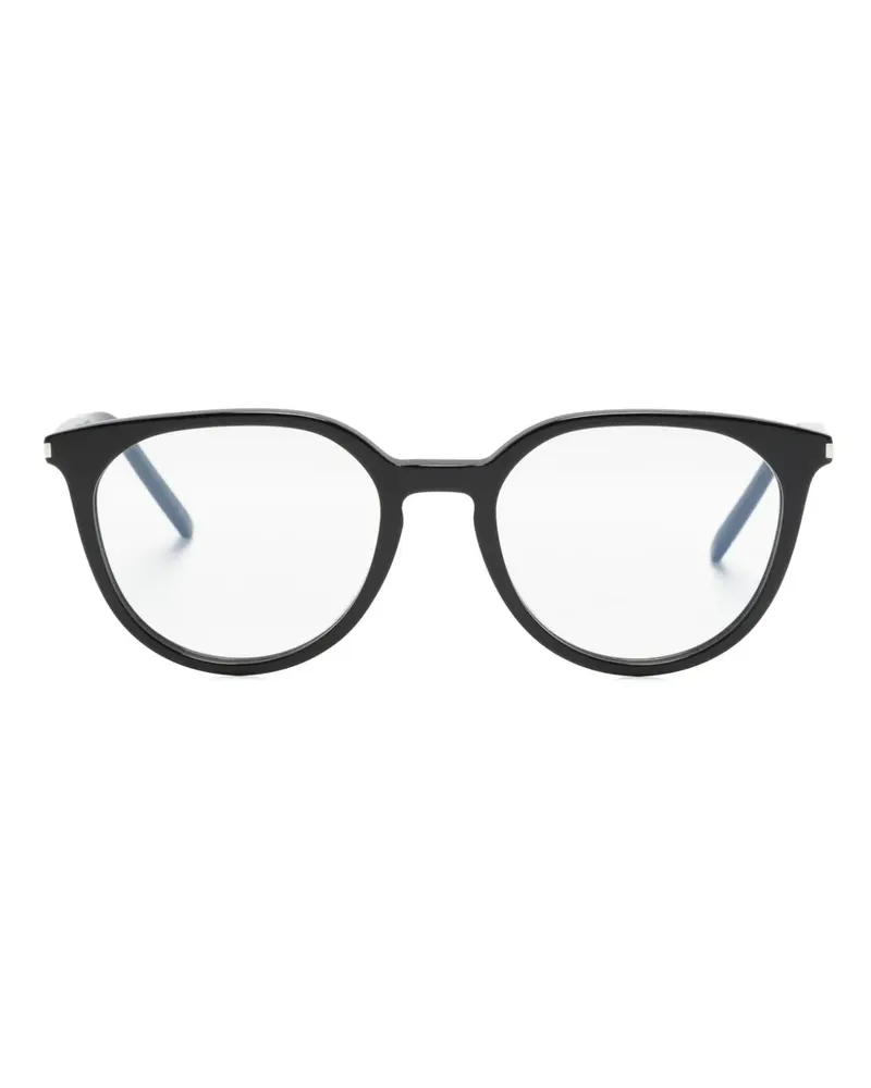 Saint Laurent Brille mit rundem Gestell - Schwarz Schwarz