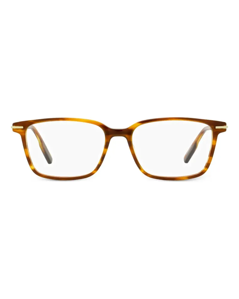Ermenegildo Zegna Brille mit eckigem Gestell - Braun Braun