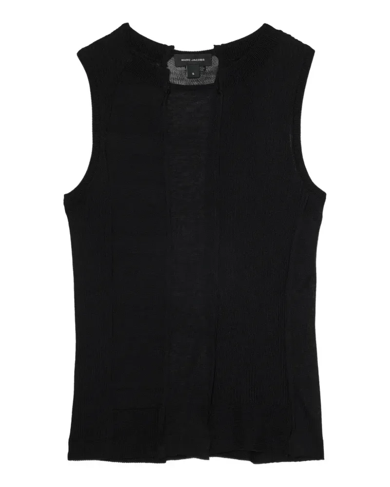 Marc Jacobs Top mit transparenten Einsätzen - Schwarz Schwarz