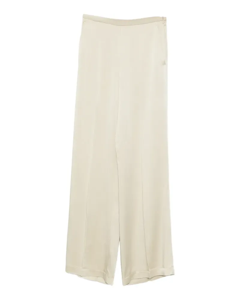 forte_forte satin-finish palazzo pants - Nude Nude