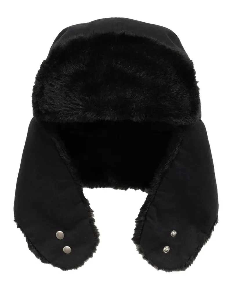 Stüssy embroidered trapper cap - Schwarz Schwarz