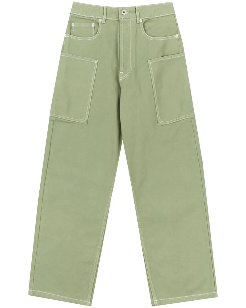 Kenzo Elephant Flag Green Cargohose - Grün Grün