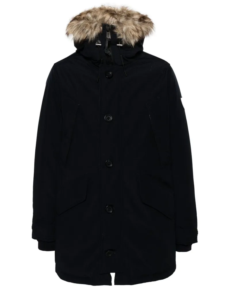 Ralph Lauren Annex Parka mit Faux-Fur-Kragen Blau