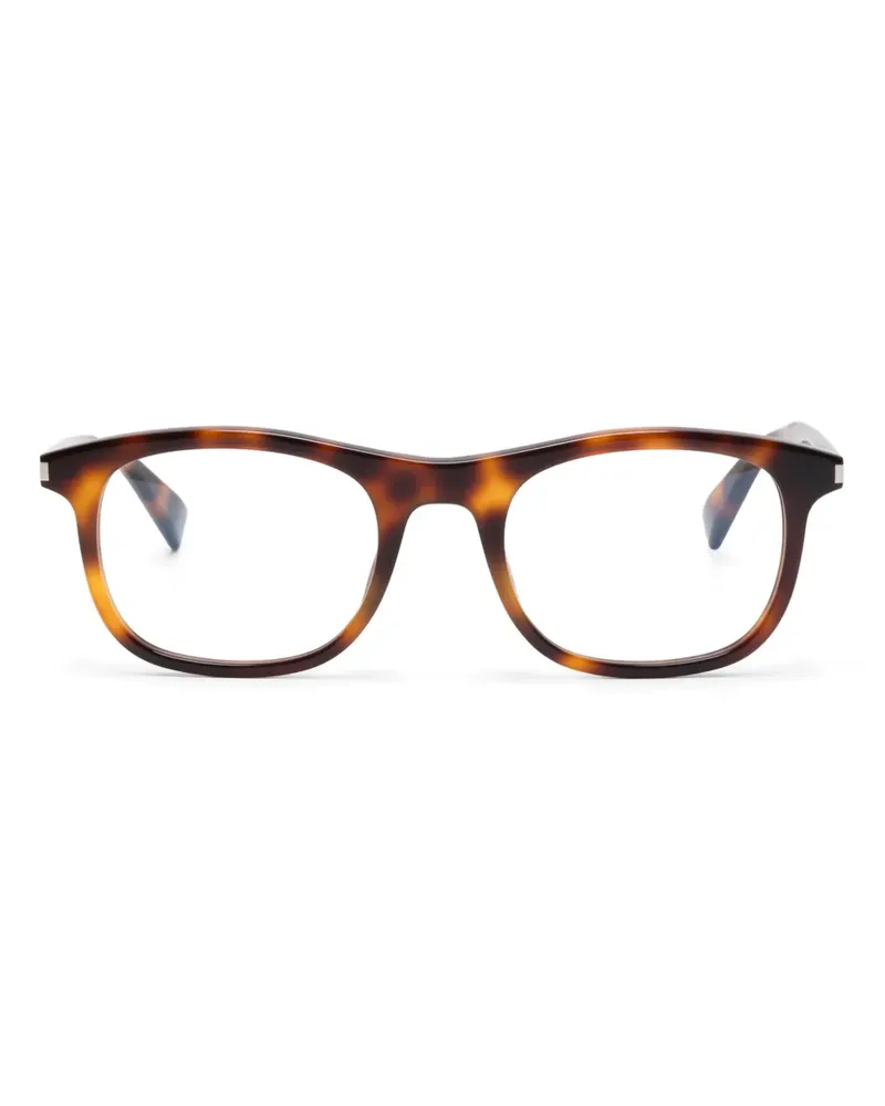 Saint Laurent Brille mit eckigem Gestell - Braun Braun
