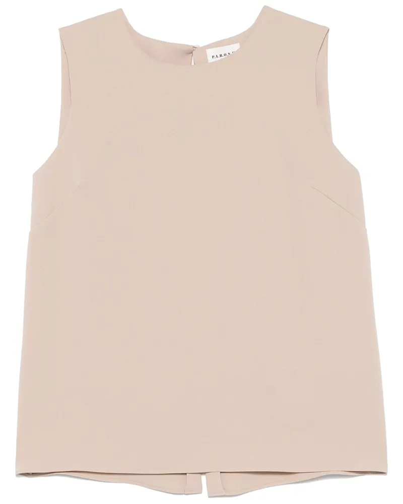 P.A.R.O.S.H. Bluse aus Krepp - Nude Nude