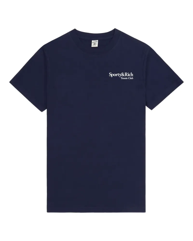 SPORTY & RICH Klassisches T-Shirt - Blau Blau