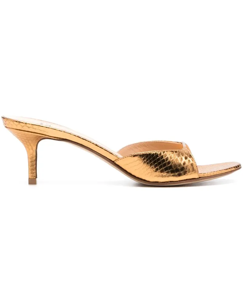 Francesco Russo Klassische Mules 65mm - Gold Gold