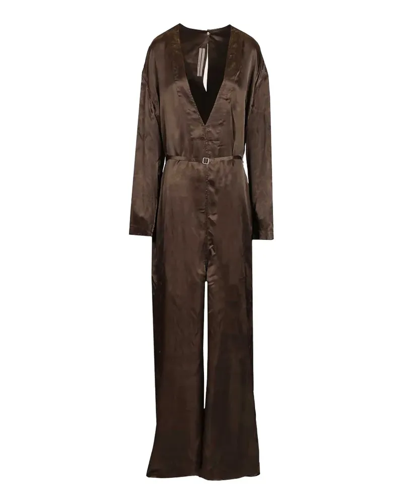 Rick Owens Langärmeliger Jumpsuit - Braun Braun