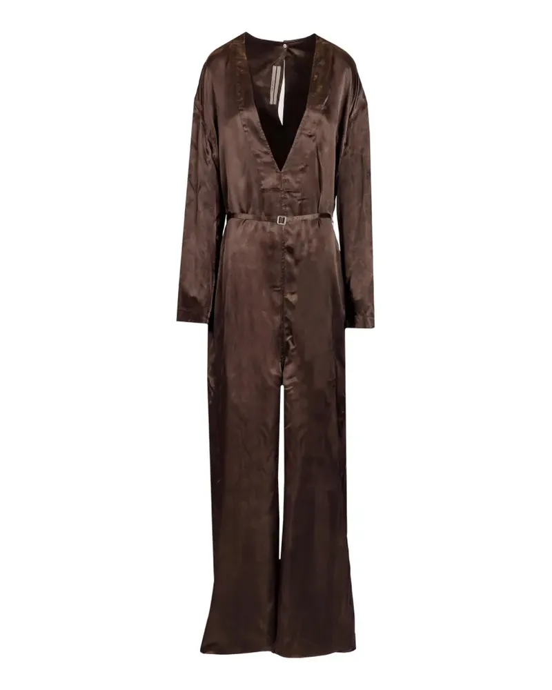 Rick Owens Langärmeliger Jumpsuit - Braun Braun