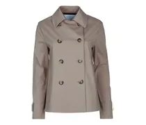 double-breasted trench coat - Nude
