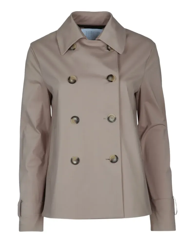 Harris Wharf London double-breasted trench coat - Nude Nude