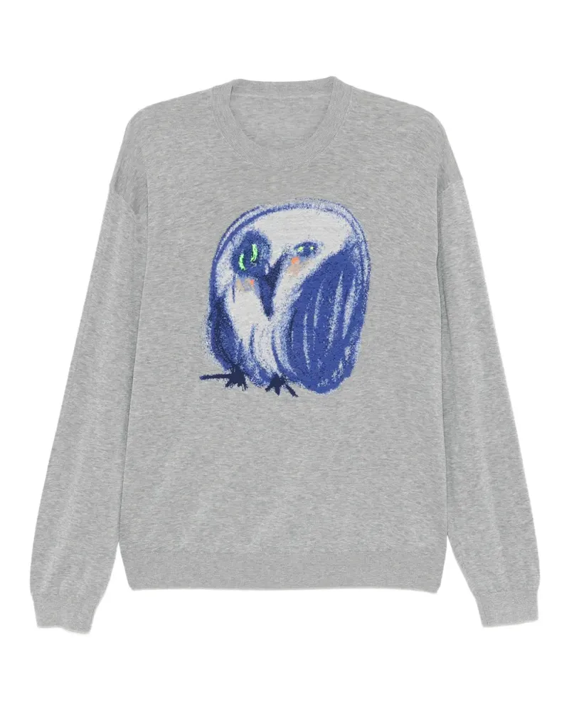 JNBY Oberteil mit Vogelstickerei - Grau Grau