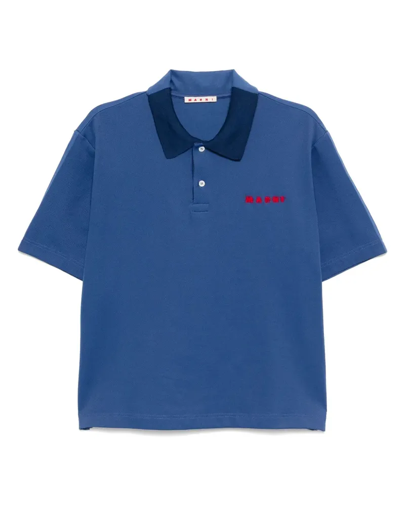 Marni Compact Royal T-Shirt - Blau Blau
