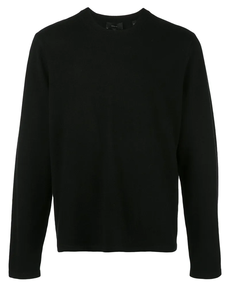 Vince Schmaler Pullover Schwarz