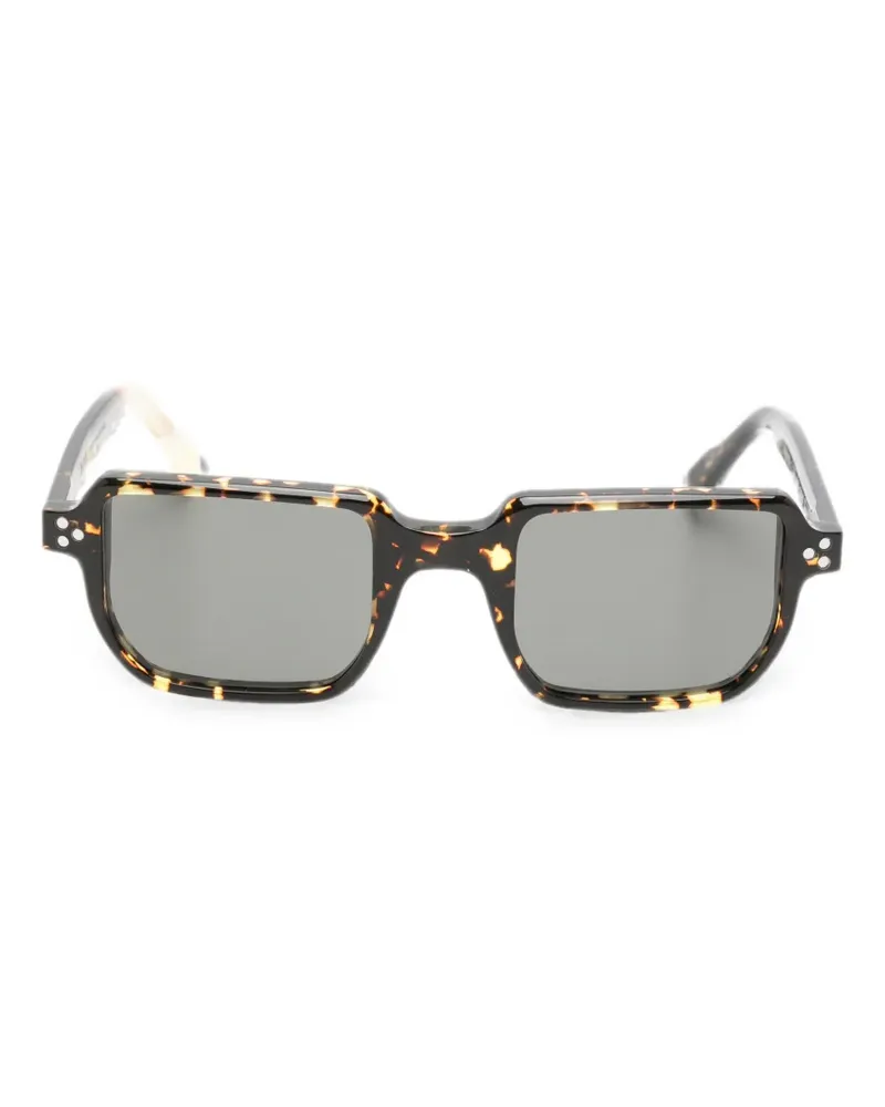 SNOB Milano Sonnenbrille mit eckigem Gestell - Braun Braun