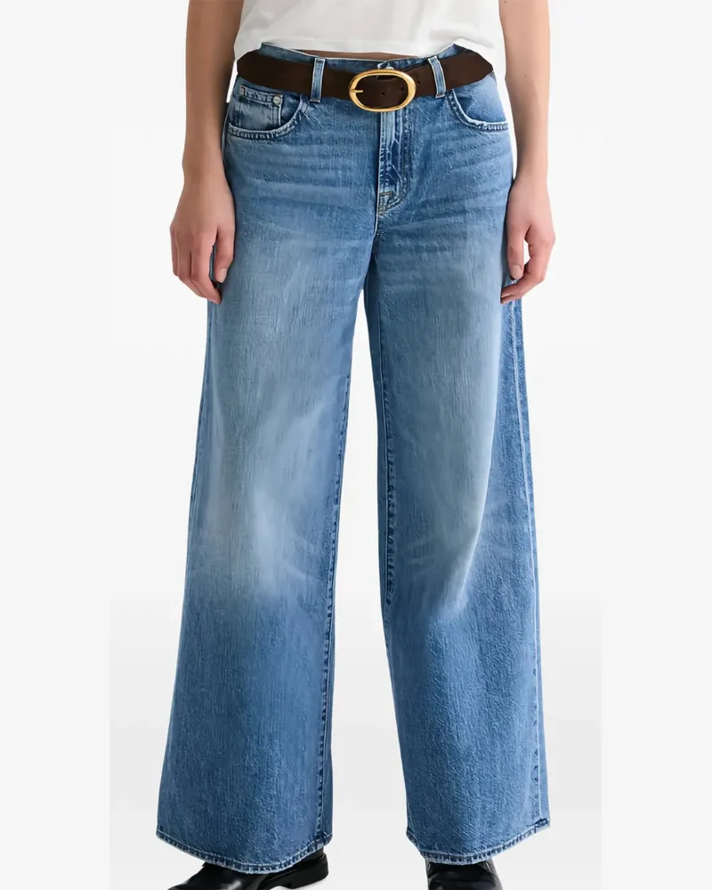 TWP Tiny Dancer Wide-Leg-Jeans - Blau Blau