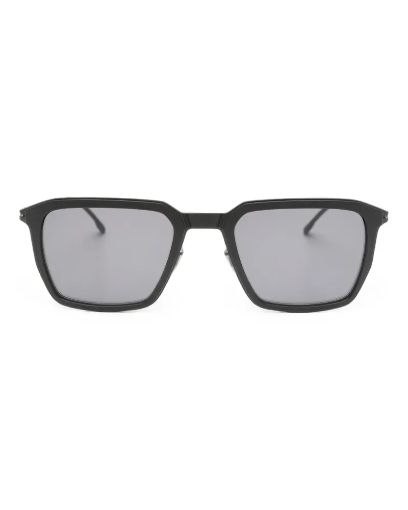 Mykita Ember Sonnenbrille mit eckigem Rahmen - Schwarz Schwarz