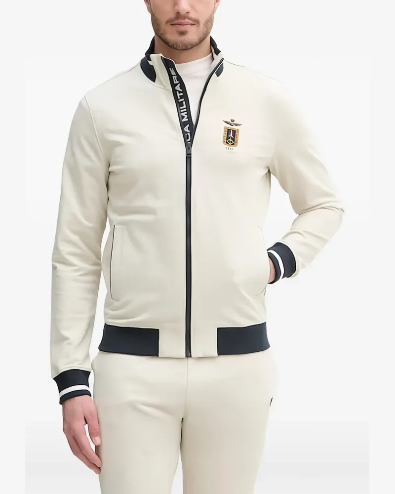 Aeronautica Militare Sweatshirt mit Reißverschluss - Nude Nude