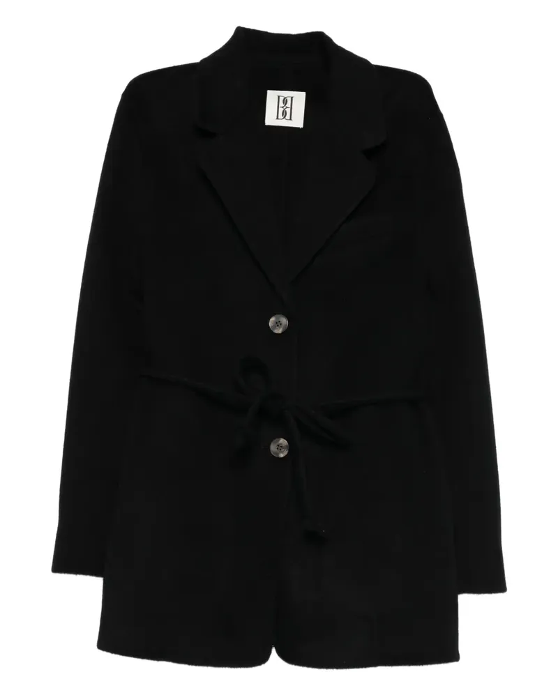 By Malene Birger Geknöpfter Blazer mit Bindegürtel - Schwarz Schwarz