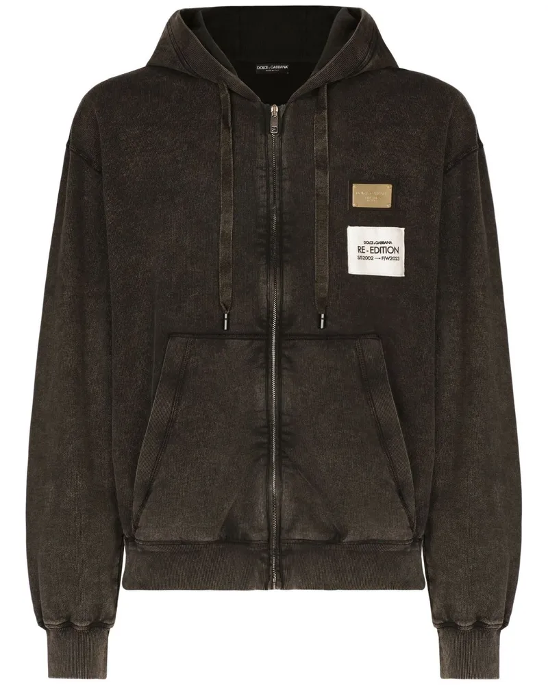 Dolce & Gabbana Cardigan mit Reißverschluss - Schwarz Schwarz