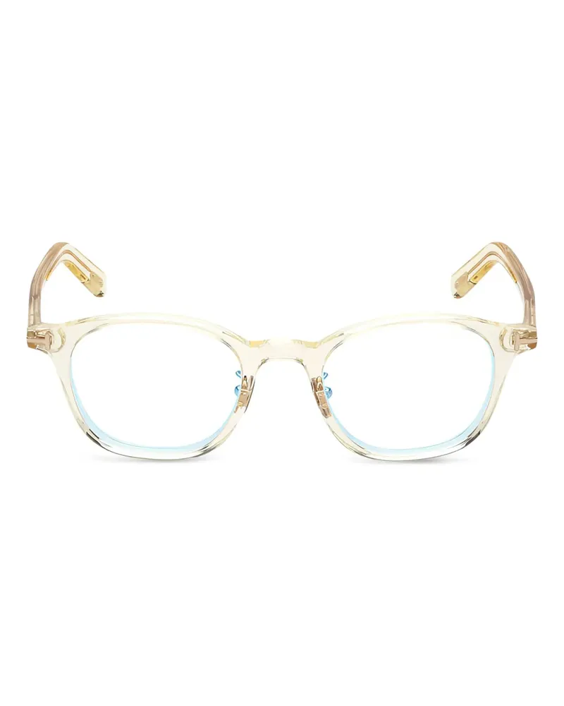 Tom Ford Brille mit eckigem Gestell - Gelb Gelb