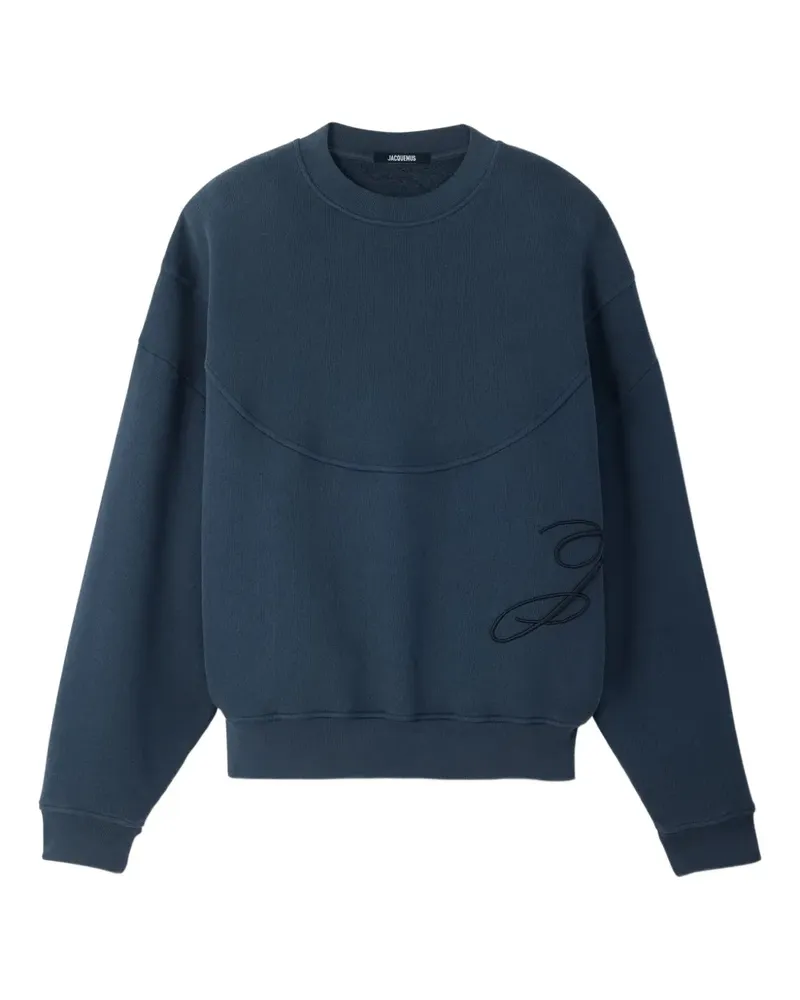 Jacquemus Sweatshirt mit Logo-Stickerei - Blau Blau