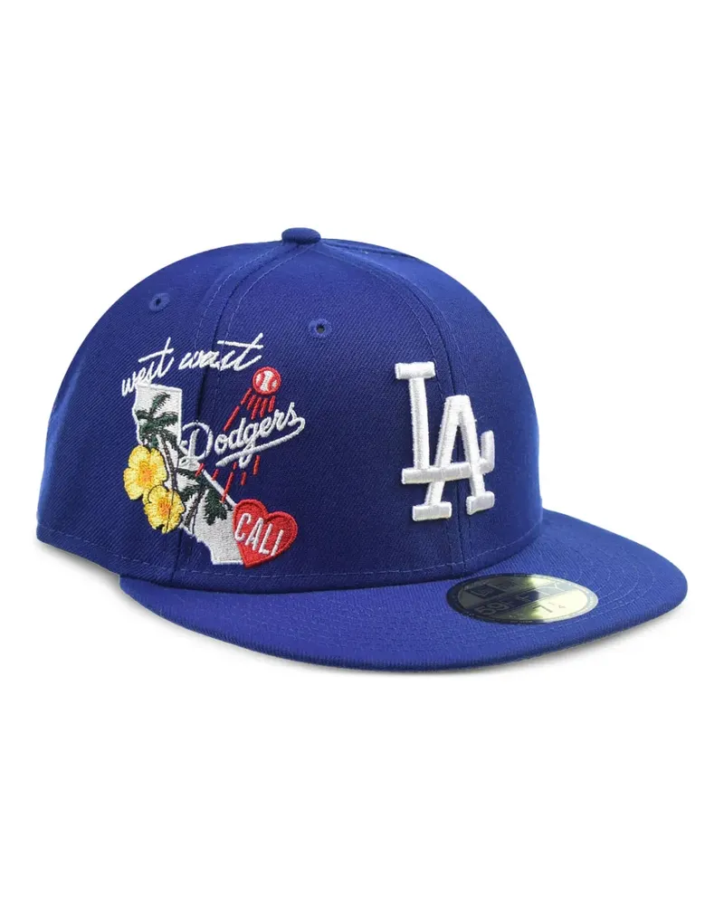 New Era Los Angeles Dodgers City Baseballkappe mit Patch - Blau Blau
