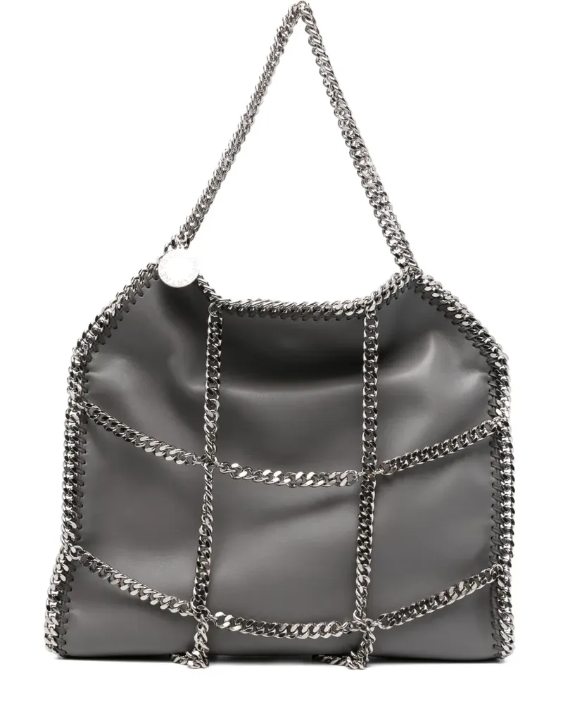 Stella McCartney Mini Falabella Chain Cage Tote Bag - Grau Grau
