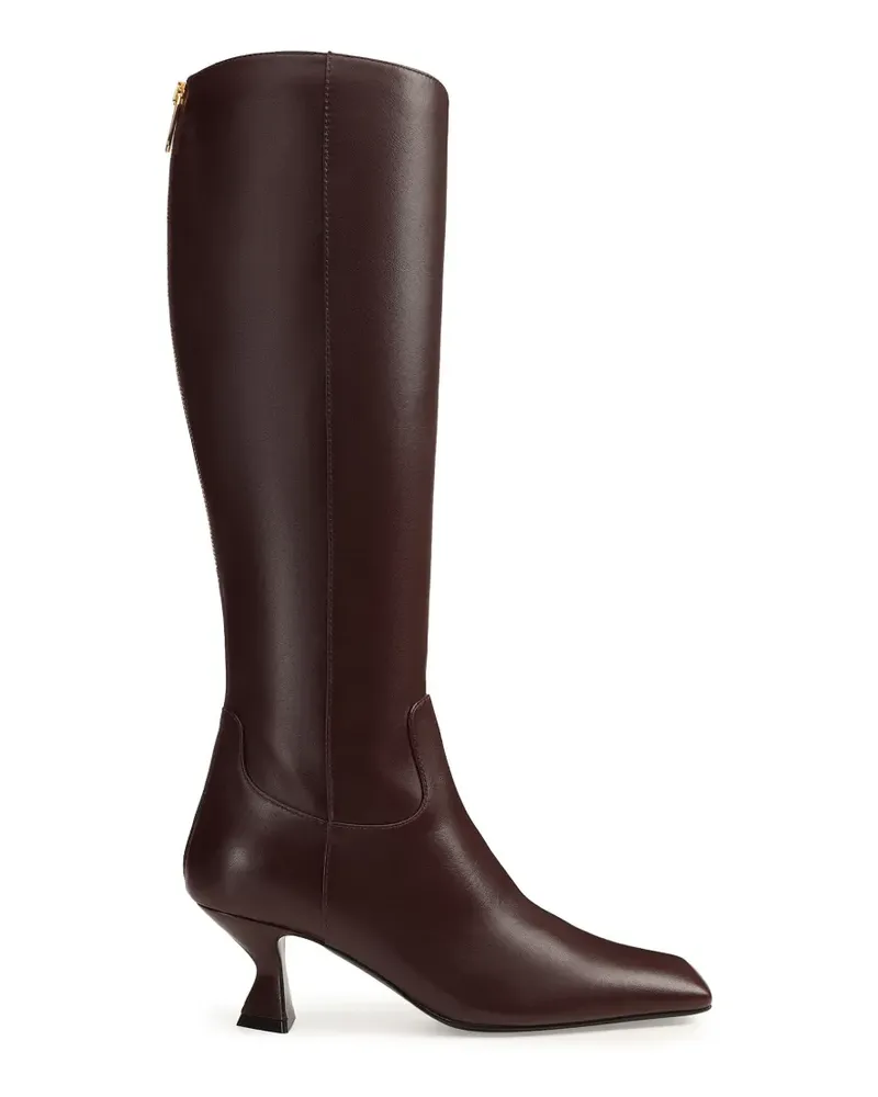 Sergio Rossi Skulpturale Stiefel - Braun Braun