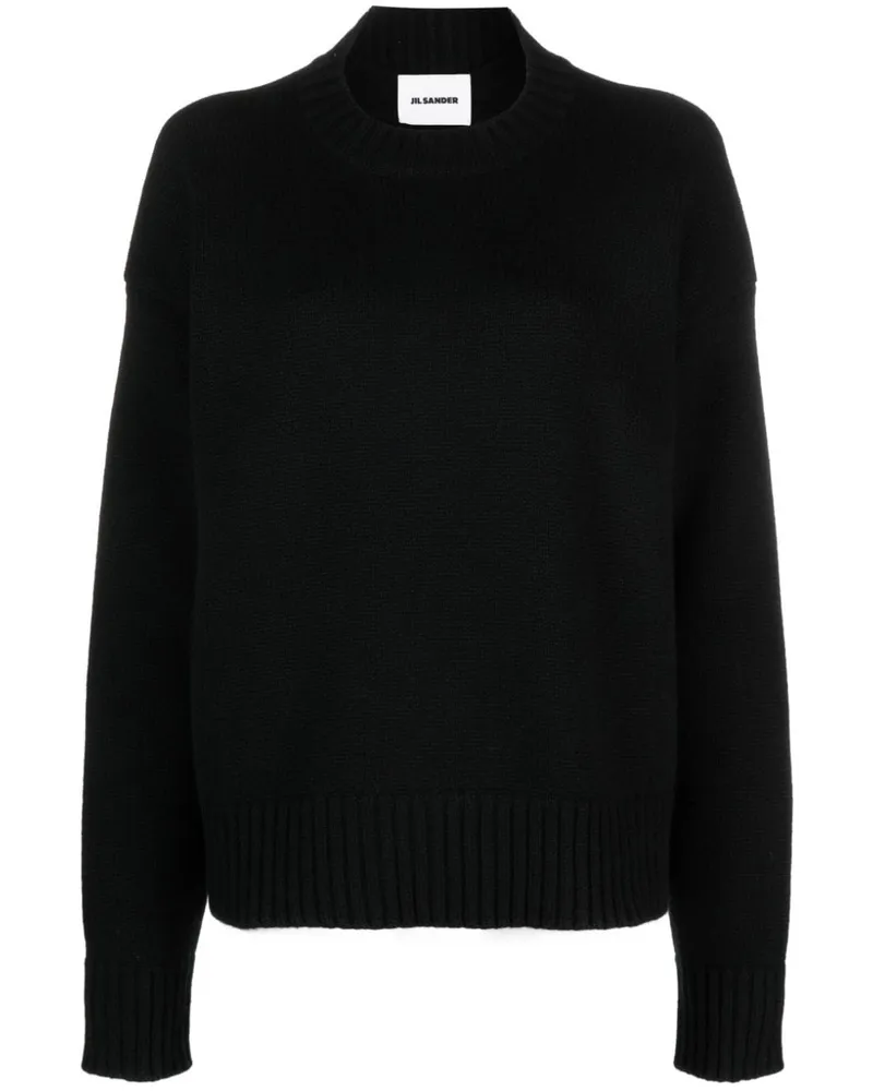 Jil Sander Gestrickter Pullover - Schwarz Schwarz