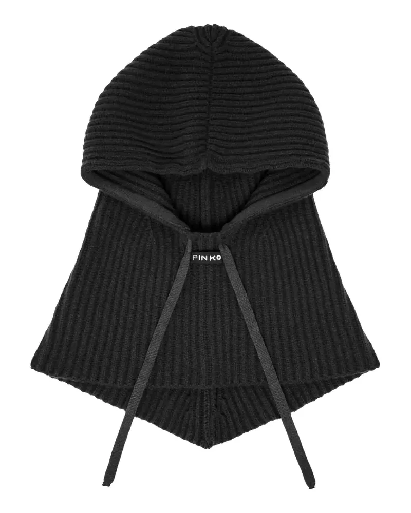 Pinko Gerippte Balaklava - Schwarz Schwarz